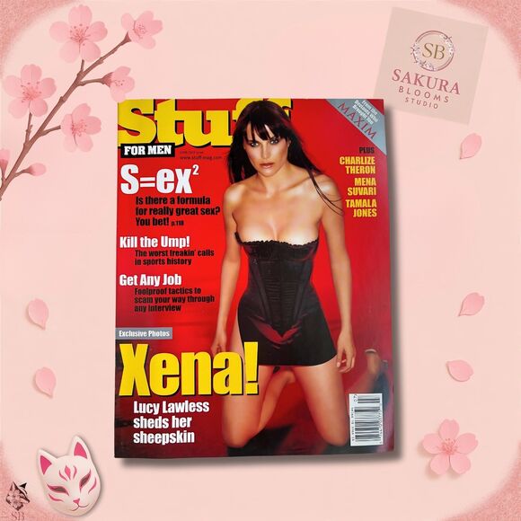 STUFF magazine Lucy Lawless (Xena) June/July 2000 Charlize Theron Mena Suvari - Picture 1 of 4
